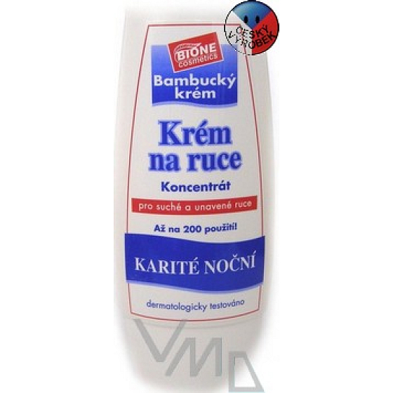 Bione Cosmetics Karité night hand cream concentrate 55 ml