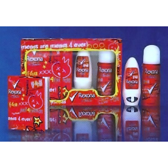 Rexona F4E for Teens with notebook, cosmetic set