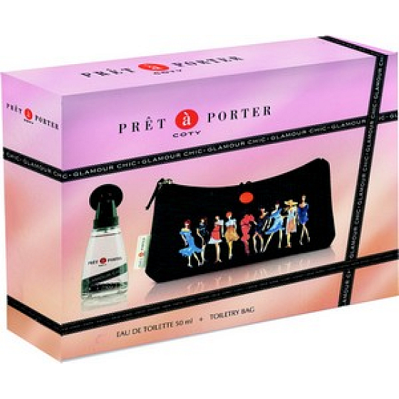 Pret and Porter Glamor Chic eau de toilette 50 ml + toilet bag, gift set