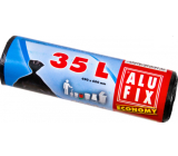 Alufix Economy Trash bags black, 8 µ, 35 liters, 49 x 60 cm, 30 pieces