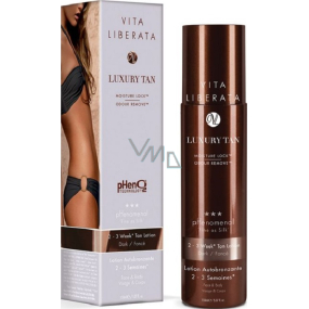 Vita Liberata pHenomenal Self-tanning toning milk for face and body for 2-3 weeks tan Dark - dark 125 ml