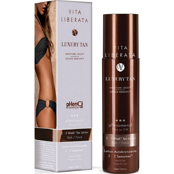 Vita Liberata pHenomenal Self-tanning toning milk for face and body for 2-3 weeks tan Dark - dark 125 ml