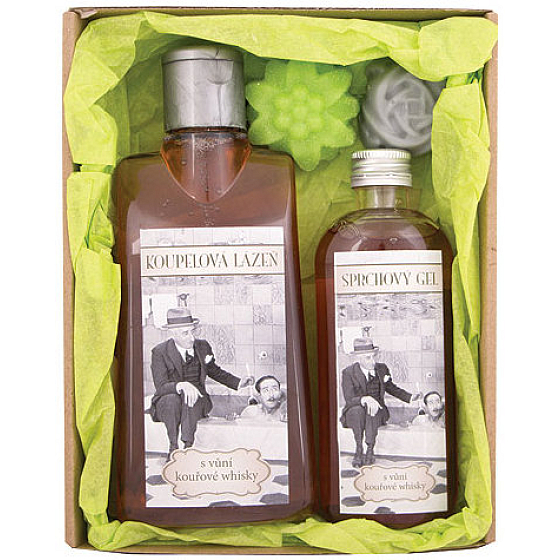 Bohemia Gifts Gentleman Spa bath bath 200 ml + shower gel 100 ml + 2x handmade soap