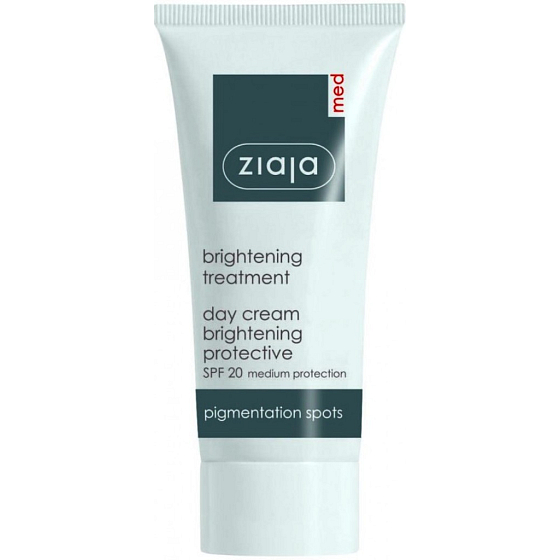 Ziaja Med Whitening Care Brightening Protective Day Cream, Lightening Spot Treatment for Pigmentation Spots 50 ml