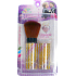 EBM Exmon Cosmetic brush with synthetic bristles for powder gold and pink 11,5 cm