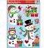 Window foil without glue snowmen 37 x 29 cm