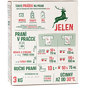 Jelen laundry powder with a soap base, 60 doses, 3 kg
