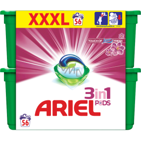 Ariel Touch of Lenor Fresh 3 in 1 gel capsules for washing clothes 56 pieces 1674.4 g