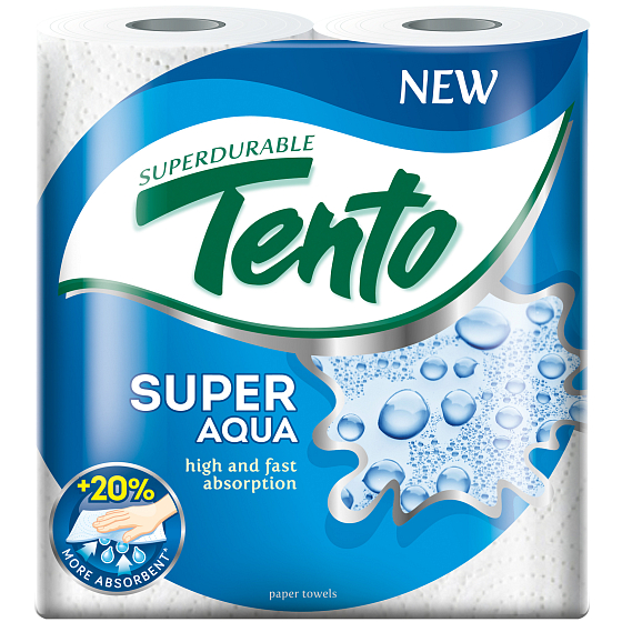 These Super Aqua paper towels 2-ply 2 pieces