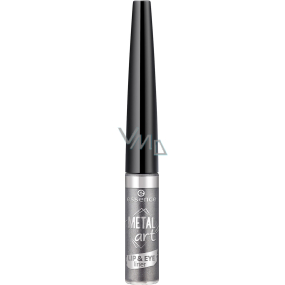 Essence Metal Art Lip & Eye Liner liquid lines for lips and eyes 01 Steel the Show 3.5 ml