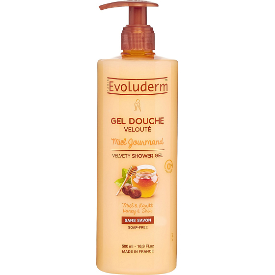 Evoluderm Miel Gourmand shower gel with honey and shea butter 500 ml