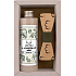 Bohemia Gifts Hunter Olive oil shower gel 250 ml + wooden bow tie, cosmetic set for men