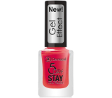 Dermacol 5 Day Stay Gel Effect long-lasting nail polish with gel effect 28 Moulin Rouge 12 ml