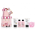 Baylis & Harding Pink Collection Strawberry Cupcake Soap 100 ml + Raspberry Panna Cotta Shower Cream 100 ml + Cheesecake Body Lotion 50 ml + Sugar Almond Hand Cream 50 ml + Sugar Almond Bath Crystals 25 g + Massage Sponge, Cosmetic Set