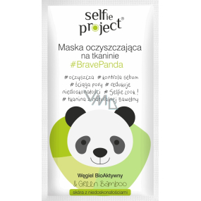 Selfie Project BravePanda cleansing textile face mask 15 ml