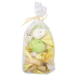 Components for making Easter decoration yellow-green, eggs, wooden ornaments 100 g