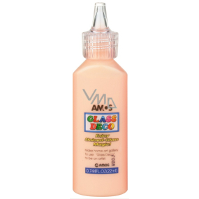 Amos Glass Paint 3. Coral 22 ml