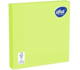 Aha Paper napkins 3 ply 33 x 33 cm 20 pieces one color lime green