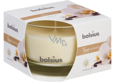 Bolsius True Scents Vanilla - Vanilla scented candle in glass 90 x 63 mm