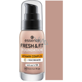 Essence Fresh & Fit liquid make-up with vitamin complex 40 Fresh Sun Beige 30 ml