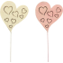 Wooden heart 8 cm + wire, 1 piece