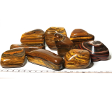 Tiger Eye Tumbled natural stone 100 - 160 g, 1 piece, stone of the sun and earth, brings luck and wealth