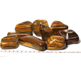 Tiger Eye Tumbled natural stone 100 - 160 g, 1 piece, stone of the sun and earth, brings luck and wealth