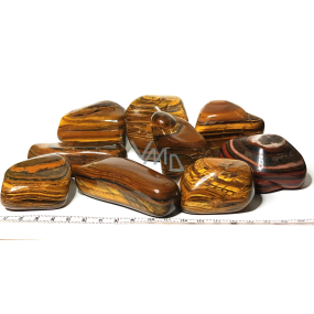 Tiger Eye Tumbled natural stone 100 - 160 g, 1 piece, stone of the sun and earth, brings luck and wealth