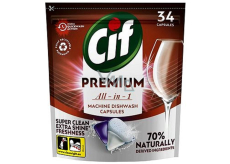 Cif Premium Clean All in 1 Regular Dishwasher Tablets 34 pieces