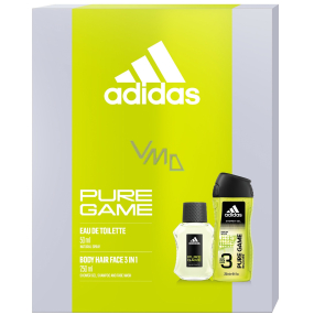 Adidas Pure Game eau de toilette 50 ml + shower gel 250 ml, gift set for men