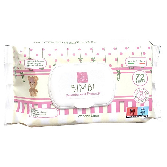 Lady Venezia Bimbi wet wipes with Aloe Vera and chamomile extract 72 pcs