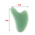 Chalcedony green Gua Sha reduces wrinkles, swelling, improves skin elasticity 5 x 8 cm, stone of love, joy