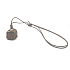 Tiger's Eye Rough Stone Necklace adjustable size, approx. 3 x 2.5 cm, sun and earth stone, brings good luck and wealth
