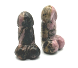 Rhodonite Penis for happiness, natural stone for standing about 3 cm, great healer of hearts