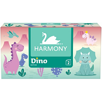 Harmony Dino 2-ply paper tissues in a box, 150 pcs