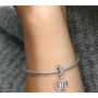 Charm Sterling silver 925 30 years of love, heart pendant on anniversary bracelet