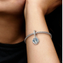 Charm Sterling silver 925 Disney Ice Kingdom, Olaf 2in1, bracelet pendant