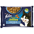 Felix Sensations Jellies Multipack salmon and cod in flavoured jelly, complete food for adult cats 4 x 85 g