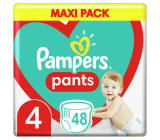 Pampers Pants Maxi pack size 4, 9 - 15 kg nappies 48 pcs