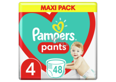 Pampers Pants Maxi pack size 4, 9 - 15 kg nappies 48 pcs
