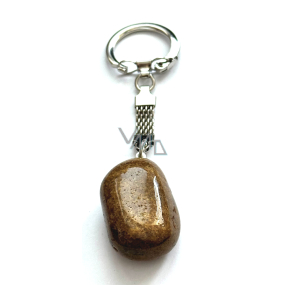 Bronzite Troml pendant keychain natural stone, approx. 10 cm