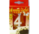 Happy light Cake candle number 4 in a box