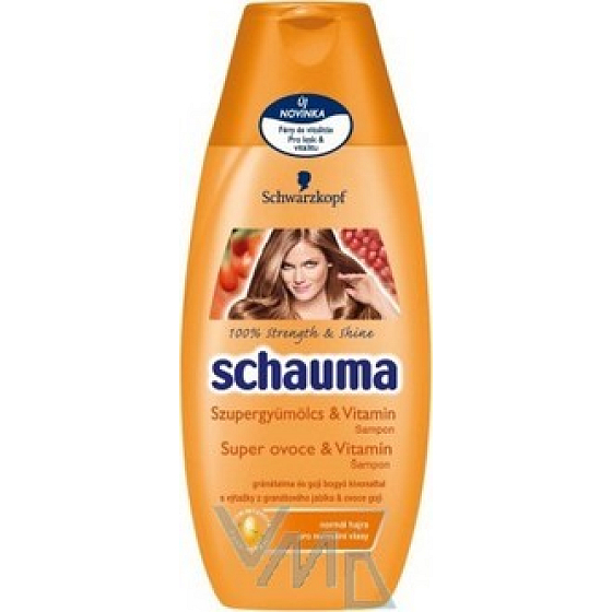 Schauma Super Fruit & Vitamin shampoo for dry hair brings shine, vitality 250ml