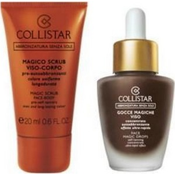 Collistar Gocce Magiche Viso magic self-tanning drops 30 ml + Magico Scrub peeling 20 ml