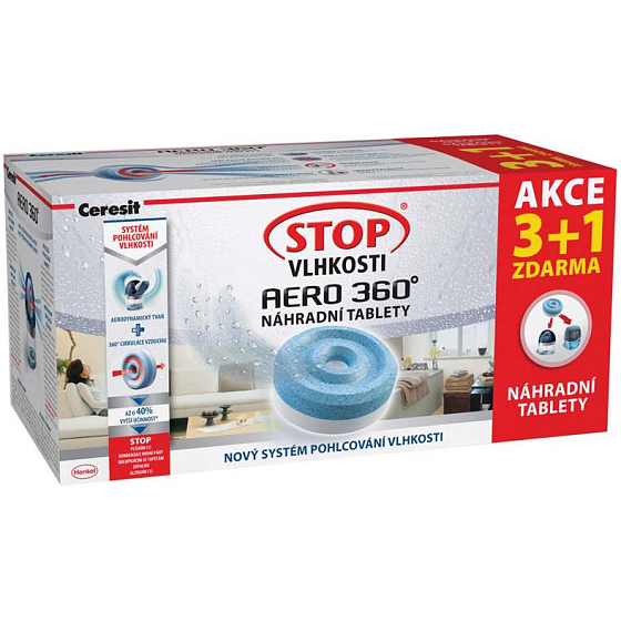Ceresit Stop Moisture Aero 360 replacement tablets 4 x 450 g