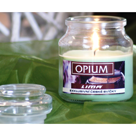 Lima Aroma Dreams Opium scented candle jar with lid 120 g