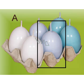 Lima Egg with scent candle light blue 40 x 60 mm 1 piece