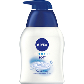 Nivea Creme Soft Cream Liquid Soap with Dispenser, 250 ml