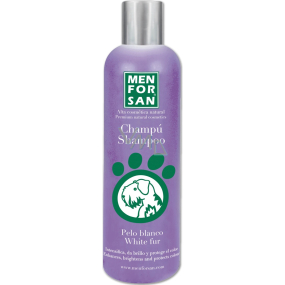 MenForSan Lightens white coat natural shampoo for dogs 300 ml