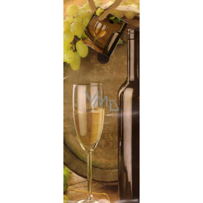 Nekupto Gift paper bag for a bottle 33 x 10 x 9 cm Wine 1339 01 KFLH